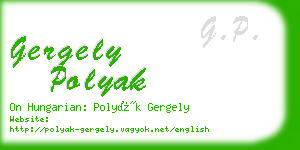 gergely polyak business card